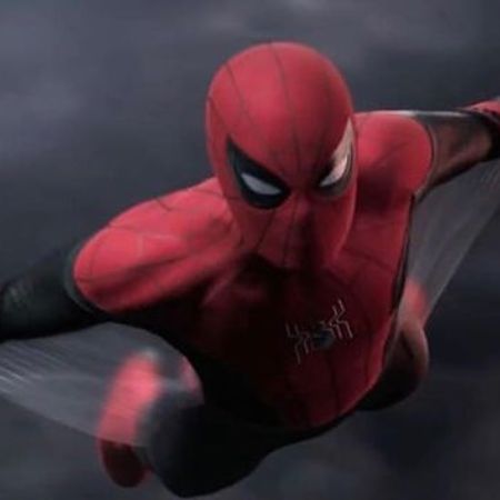 Spider-Man using his suit to fly around